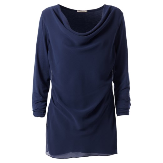 Long-Sleeve Cowl-Neck Top Intimissimi granatowy Topy dziewczęce