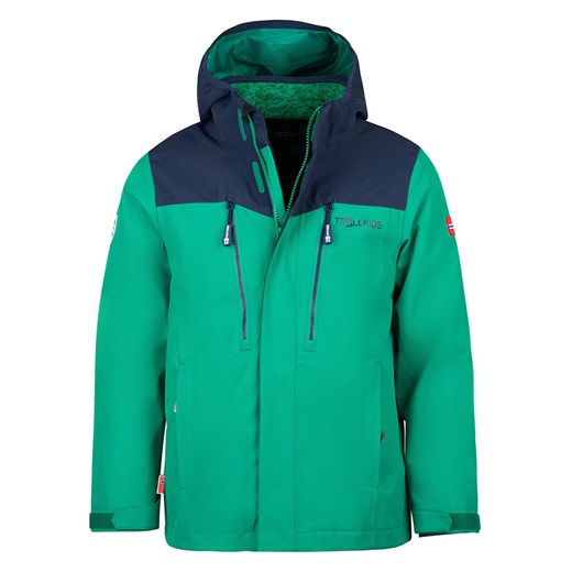 Trollkids Kurtka funkcyjna 3w1 &quot;Preikestolen&quot; w kolorze zielonym ze sklepu Limango Polska w kategorii Kurtki chłopięce - zdjęcie 165533199