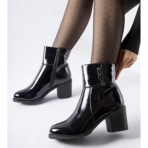 Botki eleganckie na zamek jesienne