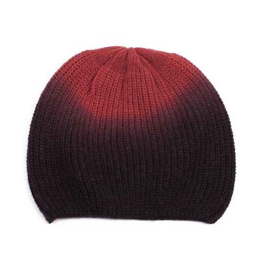 Cieniowana, dwukolorowa czapka ze sklepu JK-Collection w kategorii Czapki zimowe damskie - zdjęcie 165534575