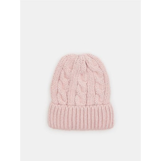 Sinsay - Czapka beanie - różowy ze sklepu Sinsay w kategorii Czapki zimowe damskie - zdjęcie 165537185