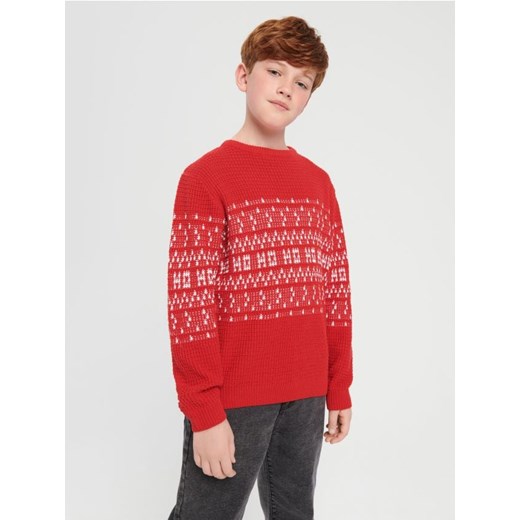 Sinsay - Sweter - czerwony ze sklepu Sinsay w kategorii Swetry chłopięce - zdjęcie 165537208