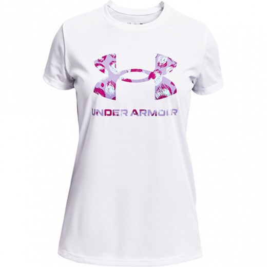 Dziewczęca koszulka treningowa UNDER ARMOUR Tech Big Logo Print Fill SS Under Armour M promocja Sportstylestory.com