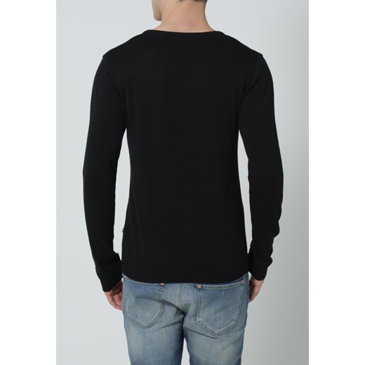 Tailored Originals KAMES Sweter schwarz zalando czarny długie