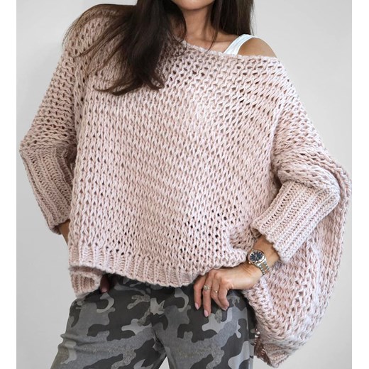 Sweter damski z okrągłym dekoltem
