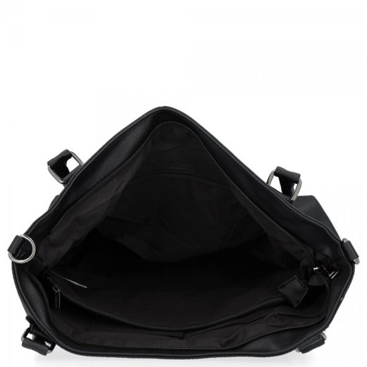 Uniwersalna Torebka Shopper Bag XL firmy Hernan Czarna Hernan One Size okazja torbs.pl