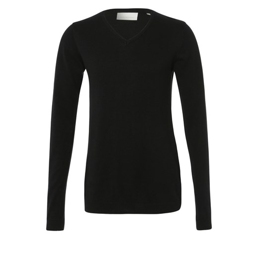 Tailored Originals KAMES Sweter schwarz zalando czarny abstrakcyjne wzory