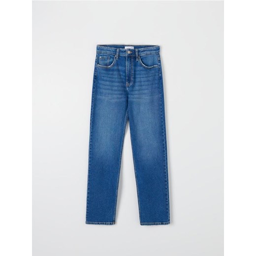 Jeansy damskie niebieskie Sinsay 