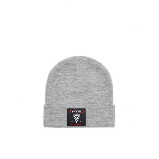 Cropp - Szara czapka beanie z haftem - jasny szary ze sklepu Cropp w kategorii Czapki zimowe męskie - zdjęcie 165573038