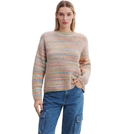 Cropp - Kolorowy sweter - kremowy Cropp L Cropp