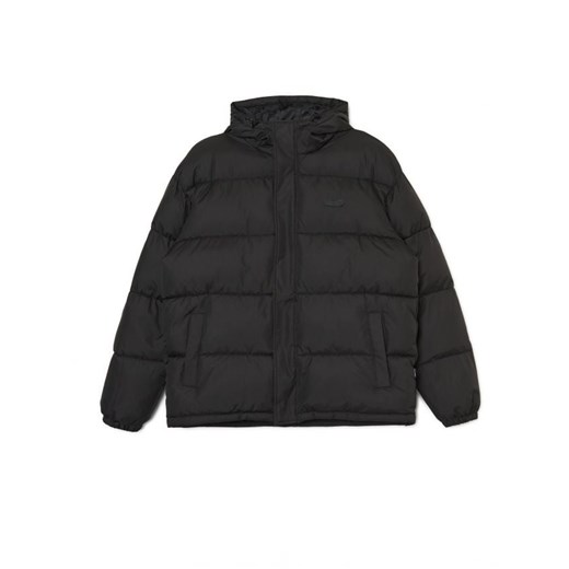 Cropp - Czarna pikowana kurtka z kapturem - czarny Cropp XL Cropp