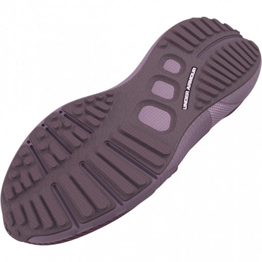 Buty sportowe damskie Under Armour dla biegaczy różowe sznurowane na płaskiej podeszwie 