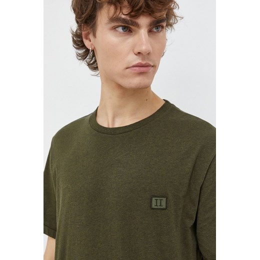 Les Deux t-shirt bawełniany męski kolor zielony melanżowy LDM101123 ze sklepu ANSWEAR.com w kategorii T-shirty męskie - zdjęcie 165580767
