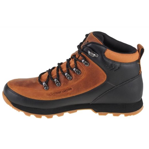 Buty trekkingowe męskie Helly Hansen z tworzywa sztucznego sznurowane brązowe 