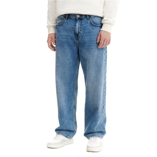 Cropp - Niebieskie jeansy wide leg - niebieski Cropp 32/34 Cropp