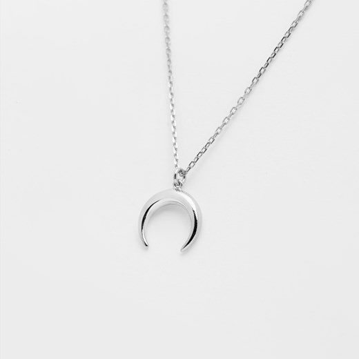 naszyjnik księżyc 1 cm srebrny ze sklepu ANIA KRUK w kategorii Naszyjniki - zdjęcie 165591816