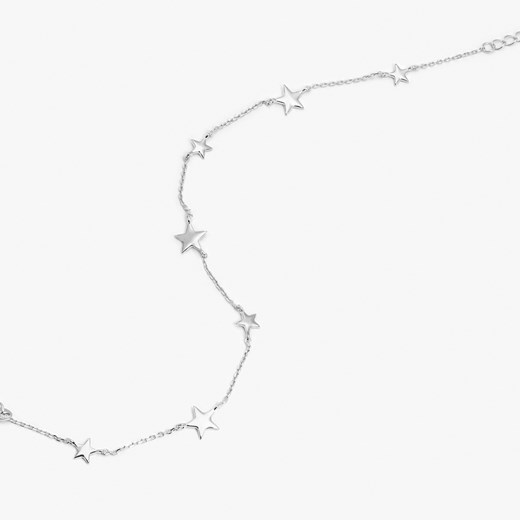 bransoletka na nogę z gwiazdkami, srebrna ze sklepu ANIA KRUK w kategorii Bransoletki - zdjęcie 165592028