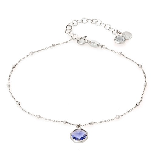 bransoletka z kryształem  srebrna ze sklepu ANIA KRUK w kategorii Bransoletki - zdjęcie 165592035