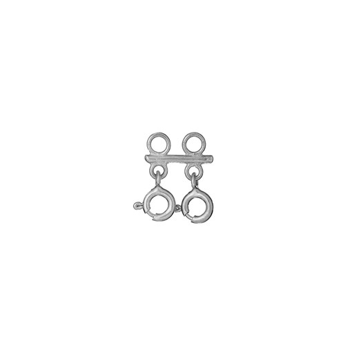 łącznik do naszyjników podwójny, srebrny ze sklepu ANIA KRUK w kategorii Biżuteria damska - zdjęcie 165592188
