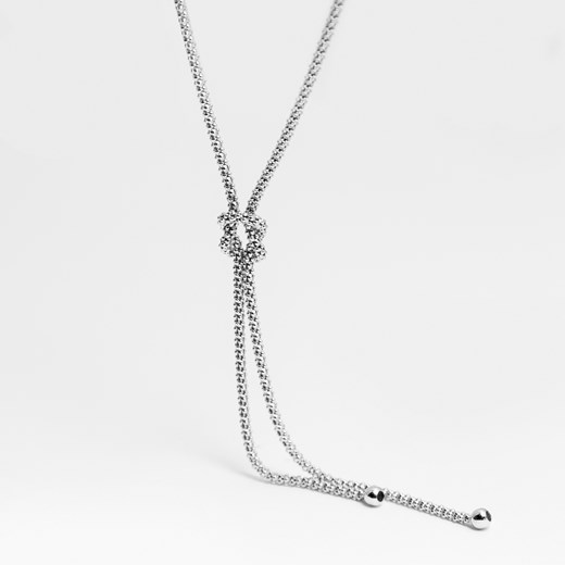 naszyjnik z węzłem srebrny ze sklepu ANIA KRUK w kategorii Naszyjniki - zdjęcie 165592457