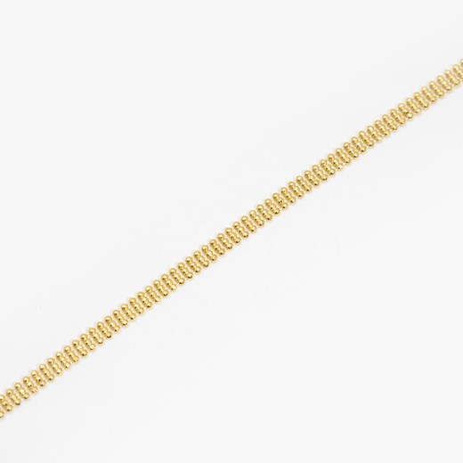 bransoletka potrójna kulkowa srebrna pozłacana ze sklepu ANIA KRUK w kategorii Bransoletki - zdjęcie 165592485