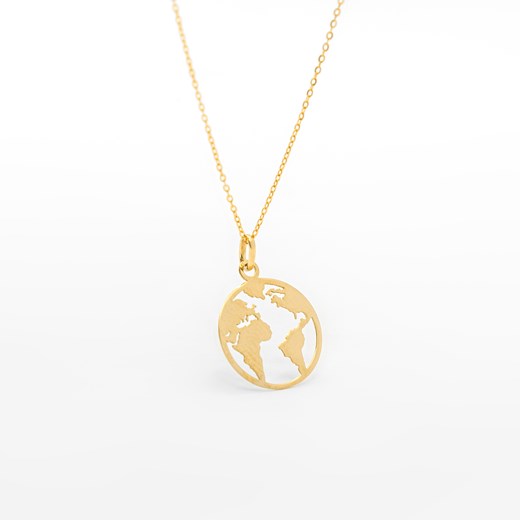 choker mapa świata złoty ze sklepu ANIA KRUK w kategorii Naszyjniki - zdjęcie 165592495