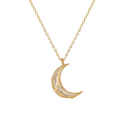 naszyjnik z księżycem pozłacany ze sklepu ANIA KRUK w kategorii Naszyjniki - zdjęcie 165592788