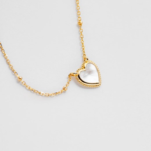 naszyjnik z serduszkiem srebrny pozłacany  ANIA KRUK