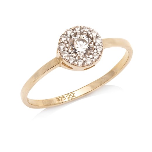 pierścionek z cyrkoniami złoty ze sklepu ANIA KRUK w kategorii Pierścionki - zdjęcie 165593137