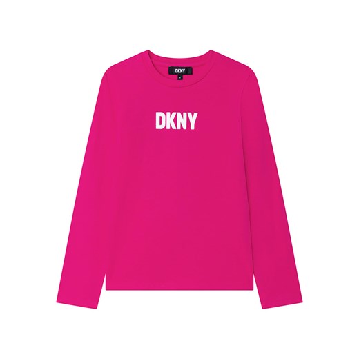 Bluzka dziewczęca DKNY z długim rękawem z nadrukami 