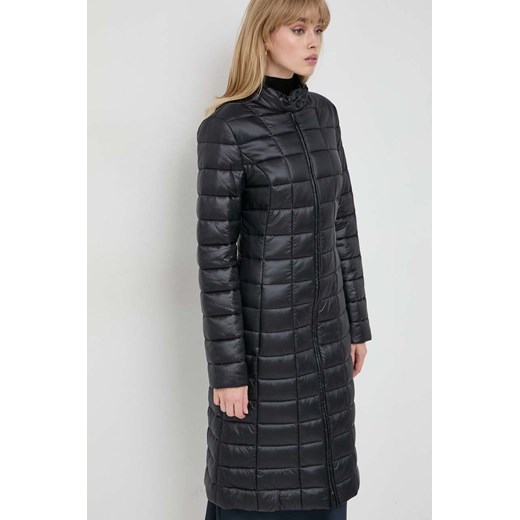 Trussardi kurtka damska kolor czarny przejściowa ze sklepu ANSWEAR.com w kategorii Płaszcze damskie - zdjęcie 165598648
