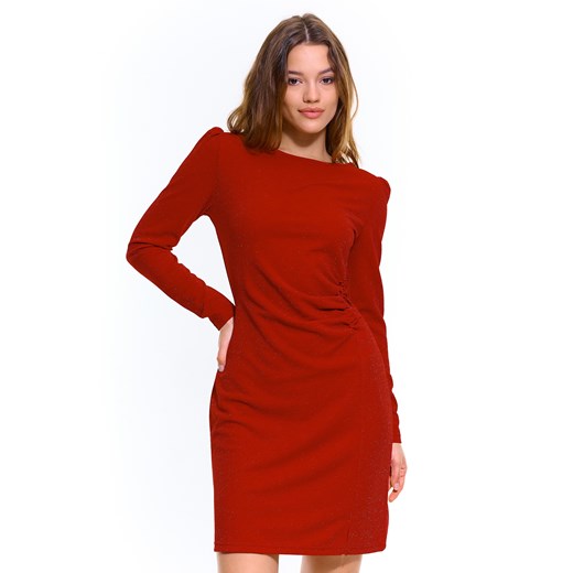 GATE Damska mini sukienka z metaliczną nicią 34 Gate 34 wyprzedaż gateshop