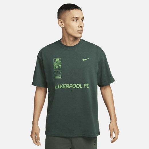 Męski T-shirt piłkarski Nike Max90 Liverpool F.C. - Zieleń Nike M Nike poland