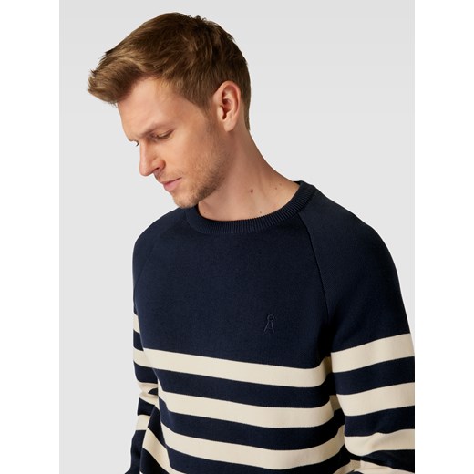 Sweter z dzianiny ze wzorem w paski model ‘ALBERTOS’ XL Peek&Cloppenburg 