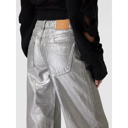 Jeansy z prostą nogawką i efektem metalicznym model ‘SILVER’ Review 27 Peek&Cloppenburg 