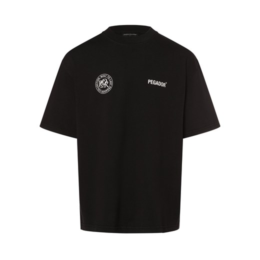PEGADOR T-shirt męski Mężczyźni Bawełna czarny nadruk ze sklepu vangraaf w kategorii T-shirty męskie - zdjęcie 165630915