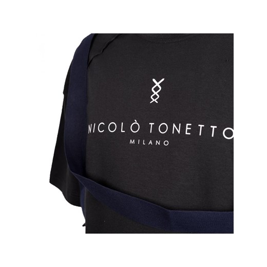 Nicolo Tonetto T-shirt "Torba" | U34NTN1013 | Mężczyzna | Czarny Nicolo Tonetto M wyprzedaż ubierzsie.com