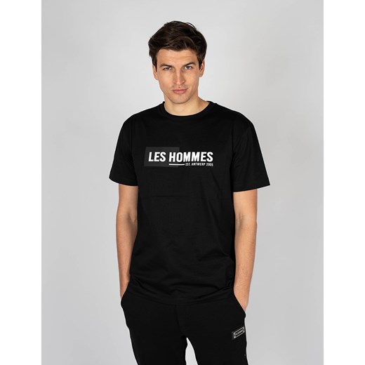 Les Hommes T-shirt Front Logo | LKT202 700P | Regular Fit Mercerized Cotton Les Hommes M ubierzsie.com wyprzedaż