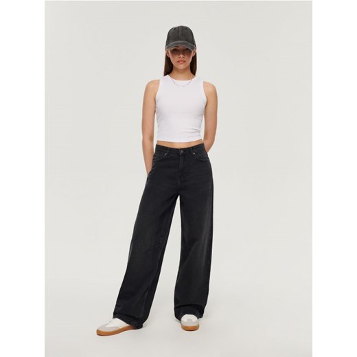 Jeansy boyfriend fit vintage czarne House 36 House