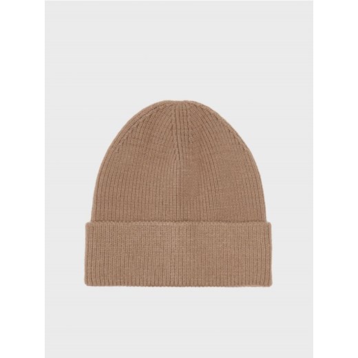 Dzianinowa czapka beanie beżowa House ONE SIZE House