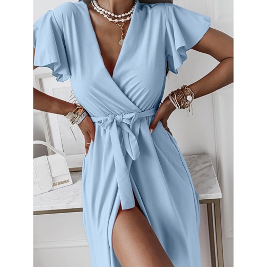 Elegancka sukienka maxi CAROLINE - błękitna Magmac one size okazja magmac.pl