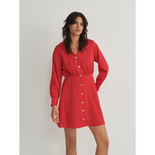 Reserved - Sukienka mini - czerwony Reserved L Reserved