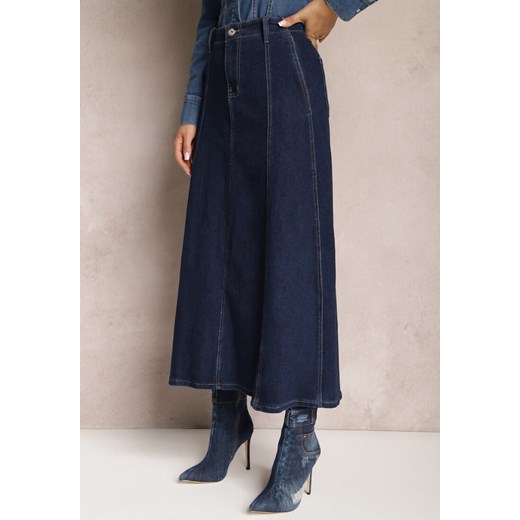 Renee spódnica midi z jeansu 