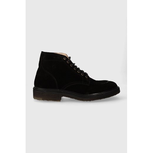 Astorflex buty zamszowe NUVOFLEX męskie kolor czarny NUVOFLEX.001.900 ze sklepu PRM w kategorii Buty zimowe męskie - zdjęcie 165668977