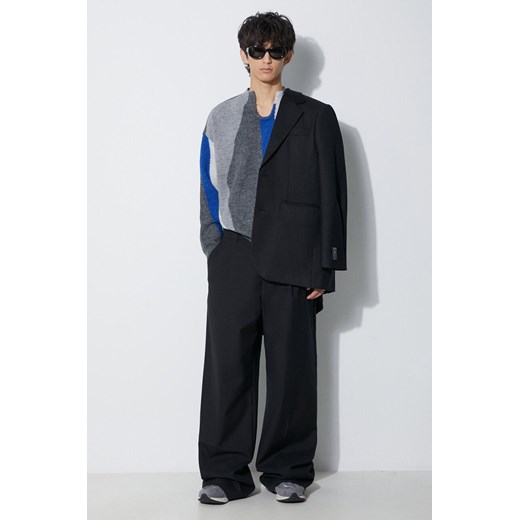Ader Error sweter z domieszką wełny Batia Knit męski kolor szary z półgolfem Ader Error L PRM