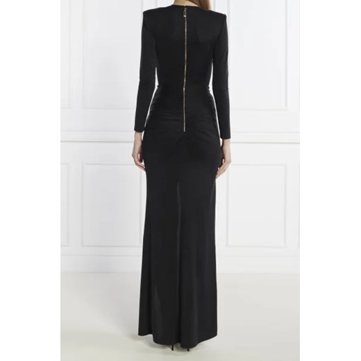 Elisabetta Franchi sukienka z dekoltem w serek maxi