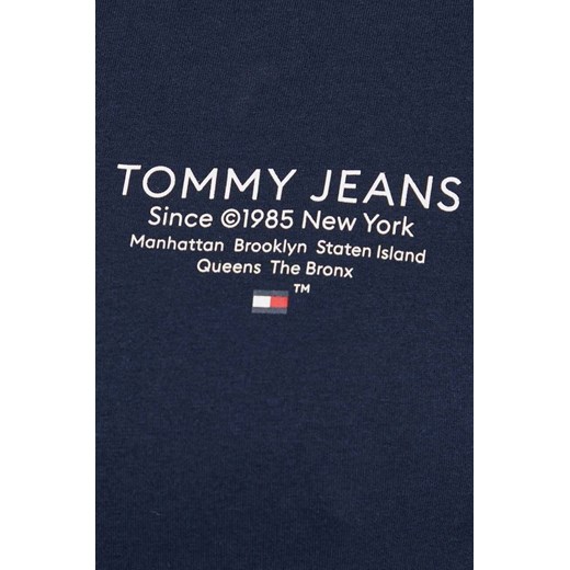 Tommy Jeans t-shirt bawełniany męski kolor granatowy z nadrukiem Tommy Jeans L ANSWEAR.com