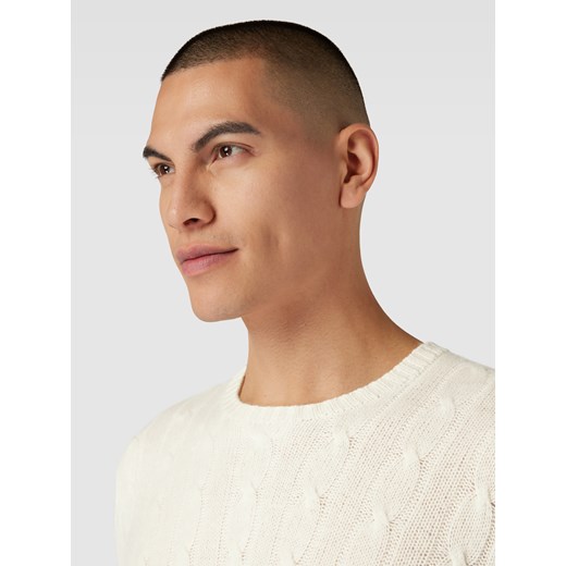 Sweter z kaszmiru ze ściegiem warkoczowym Polo Ralph Lauren XL Peek&Cloppenburg 