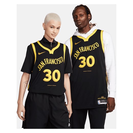 Koszulka męska Nike Dri-FIT ADV NBA Authentic Stephen Curry Golden State Warriors City Edition 2023/24 - Czerń ze sklepu Nike poland w kategorii T-shirty męskie - zdjęcie 165677448