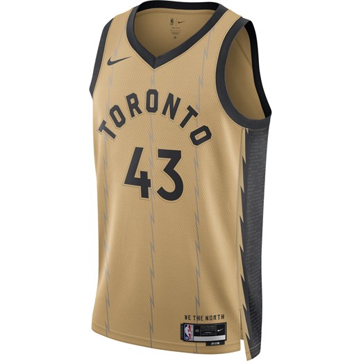 Koszulka męska Nike Dri-FIT NBA Swingman Pascal Siakam Toronto Raptors City Edition 2023/24 - Brązowy ze sklepu Nike poland w kategorii T-shirty męskie - zdjęcie 165677476